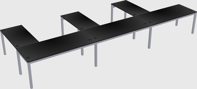 L-shaped desk