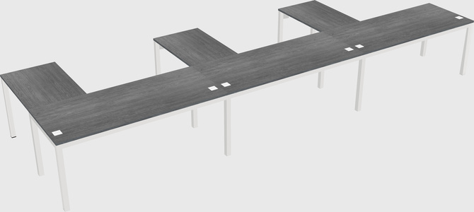 L-shaped desk