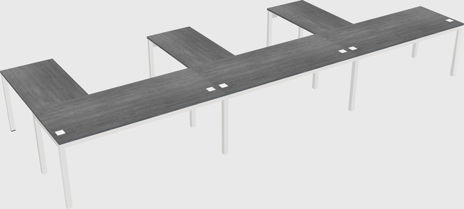 L-shaped desk