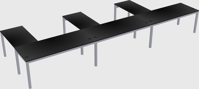 L-shaped desk