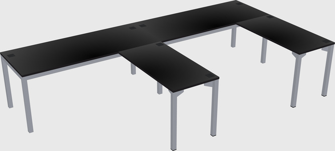 L-shaped desk