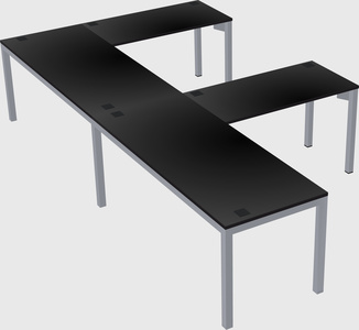 L-shaped desk