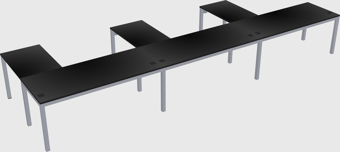 L-shaped desk