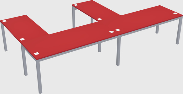 L-shaped desk