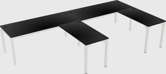 L-shaped desk