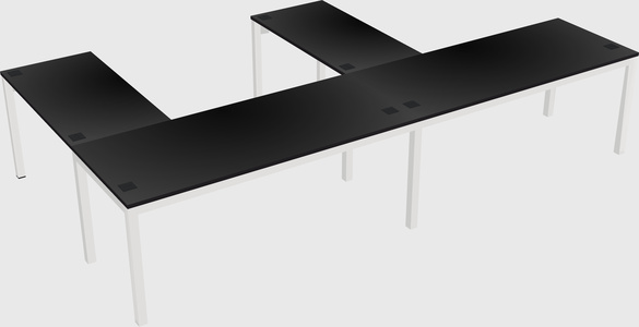 L-shaped desk