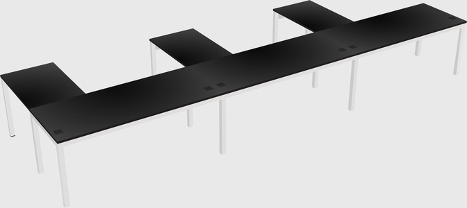 L-shaped desk