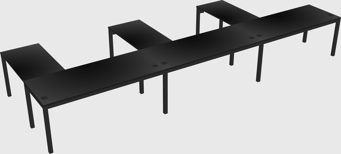 L-shaped desk