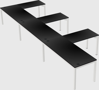 L-shaped desk