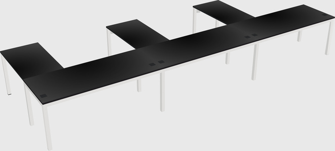 L-shaped desk