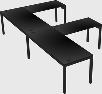 L-shaped desk