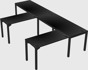 L-shaped desk
