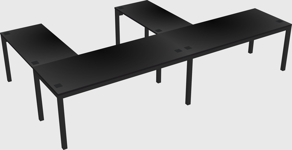 L-shaped desk
