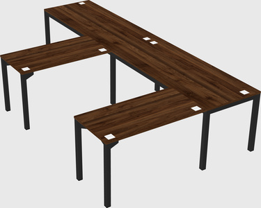 L-shaped desk