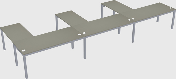 L-shaped desk