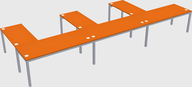 L-shaped desk