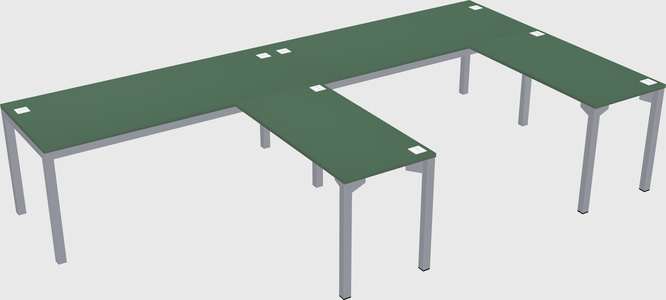 L-shaped desk