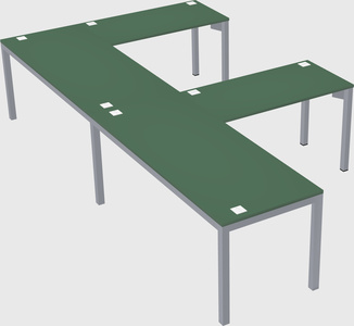 L-shaped desk