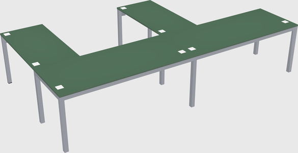 L-shaped desk