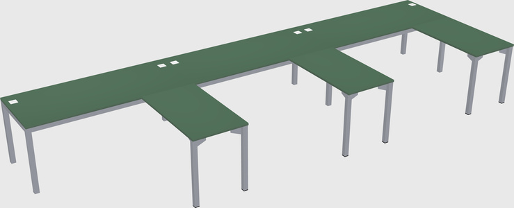 L-shaped desk