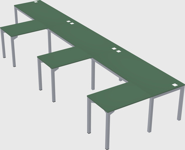 L-shaped desk