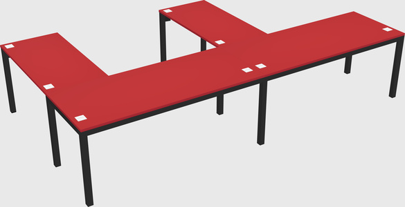 L-shaped desk