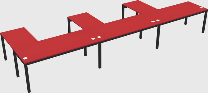 L-shaped desk