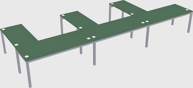 L-shaped desk