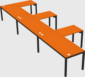 L-shaped desk