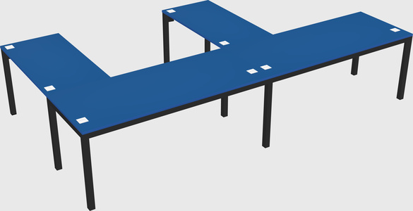 L-shaped desk