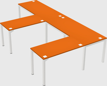 L-shaped desk