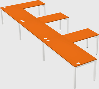 L-shaped desk