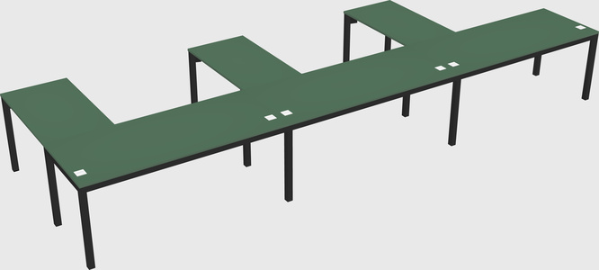 L-shaped desk