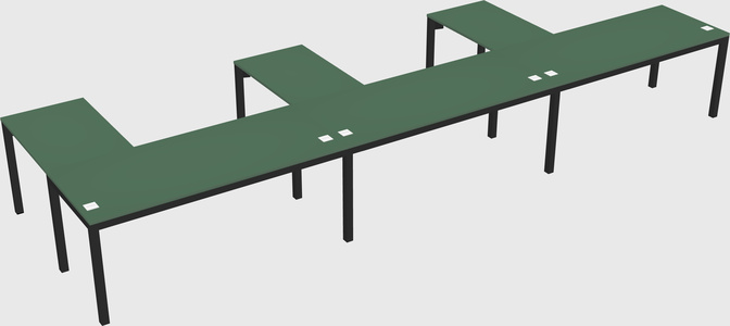 L-shaped desk
