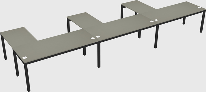 L-shaped desk