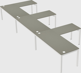 L-shaped desk