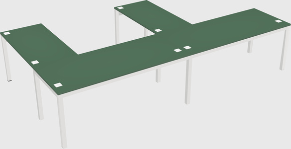 L-shaped desk