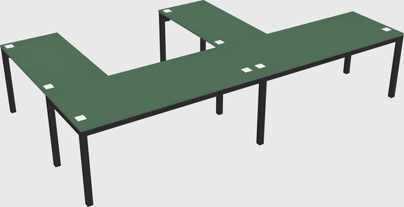 L-shaped desk