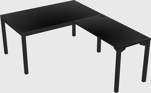 L-shaped desk