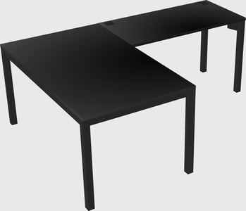 L-shaped desk
