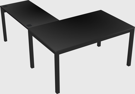 L-shaped desk