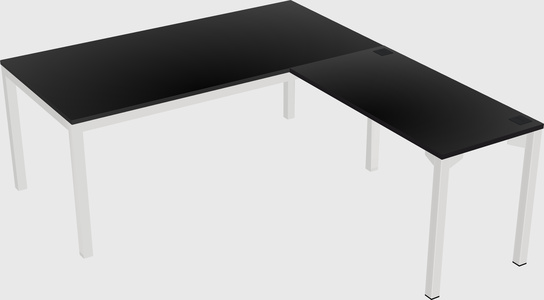 L-shaped desk
