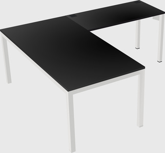 L-shaped desk