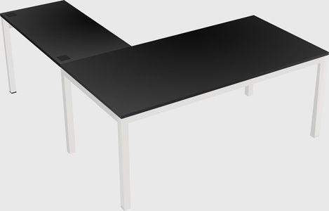 L-shaped desk