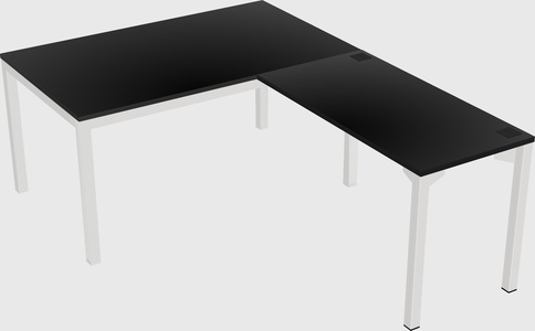 L-shaped desk