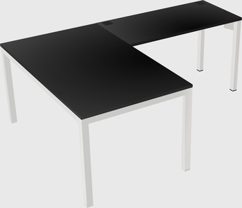L-shaped desk