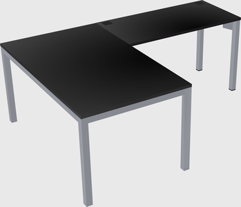 L-shaped desk