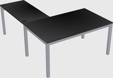 L-shaped desk