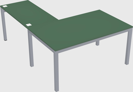 L-shaped desk