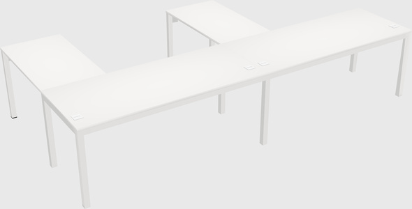 L-shaped desk